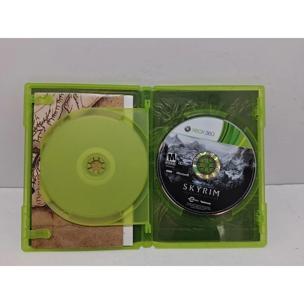 Xbox 360 The Elder Scrolls V Skyrim Legendary Edition Bethesda RPG Game Map